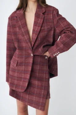 Clearance Cras Boss Skirt C546 8134 Cherry Check