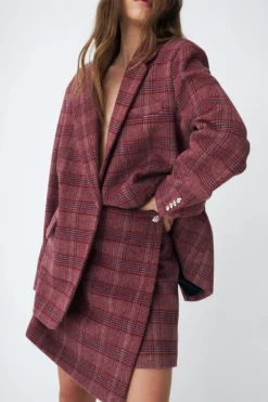 Clearance Cras Boss Skirt C546 8134 Cherry Check