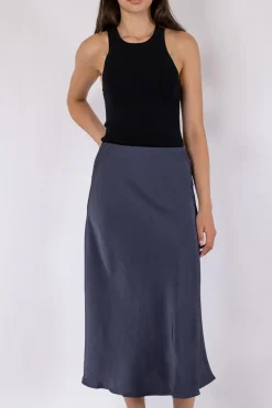Online Neo Noir Bovary Skirt Midnight Blue