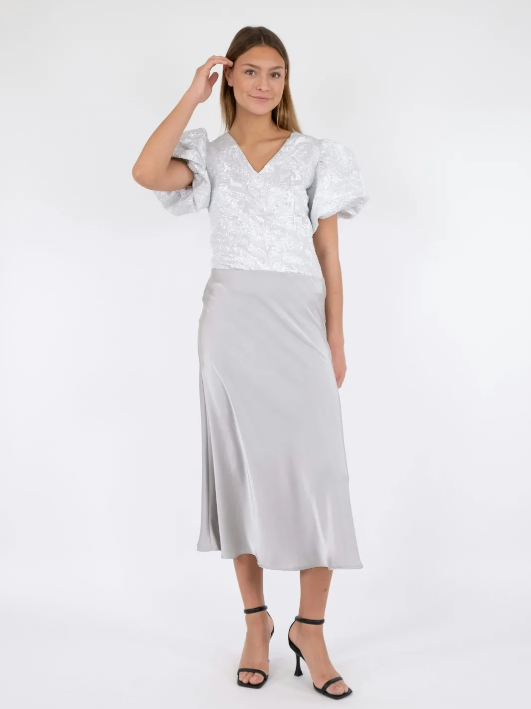 Outlet Neo Noir Bovary Skirt Silver