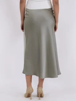 New Neo Noir Bovary Skirt Smoke Green