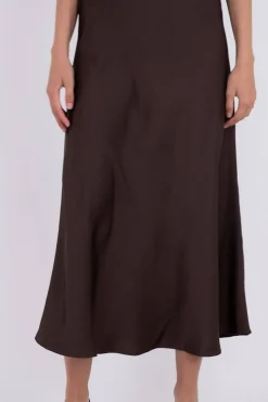 Clearance Neo Noir Bovary Skirt Dark Brown