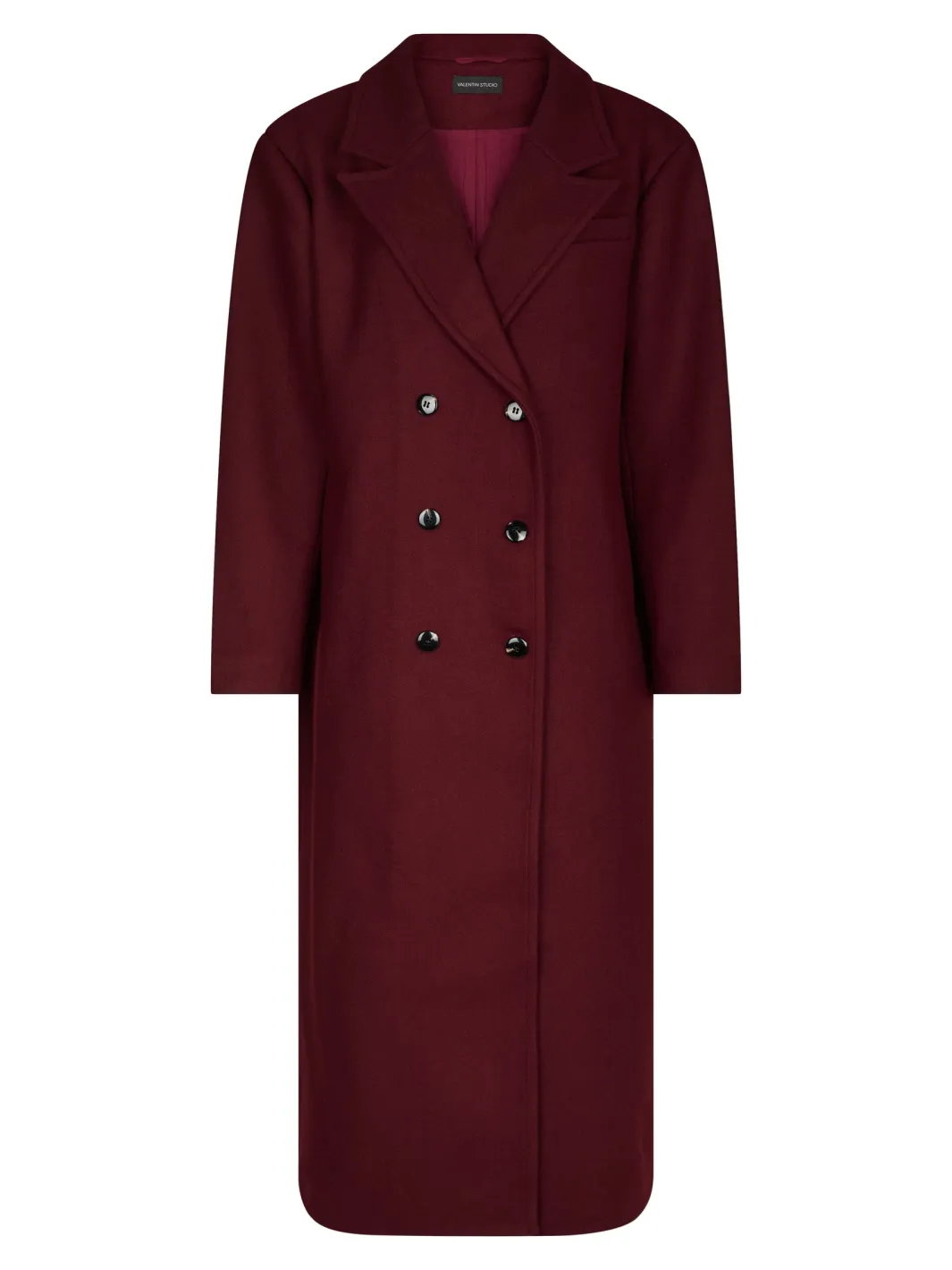 Best Valentin Studio Boyfriend Wool Coat 160854 174
