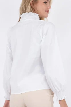 New Neo Noir Brielle Solid Shirt White