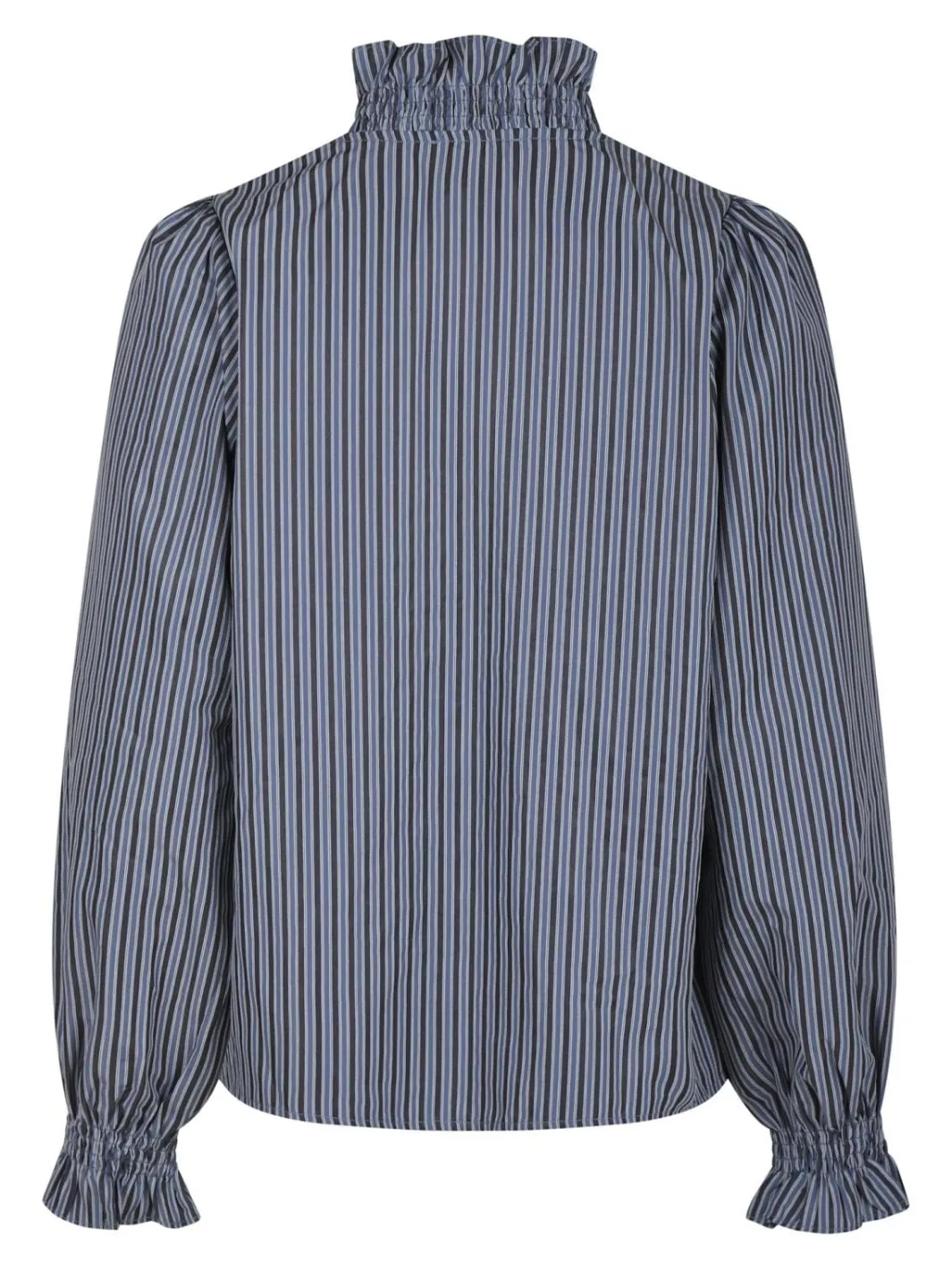 Clearance Neo Noir Brielle Twill Stripe Shirt Dusty Blue