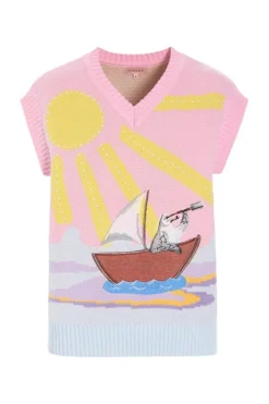 New Hunkøn Bubbles Vest 26001 Pink Sea