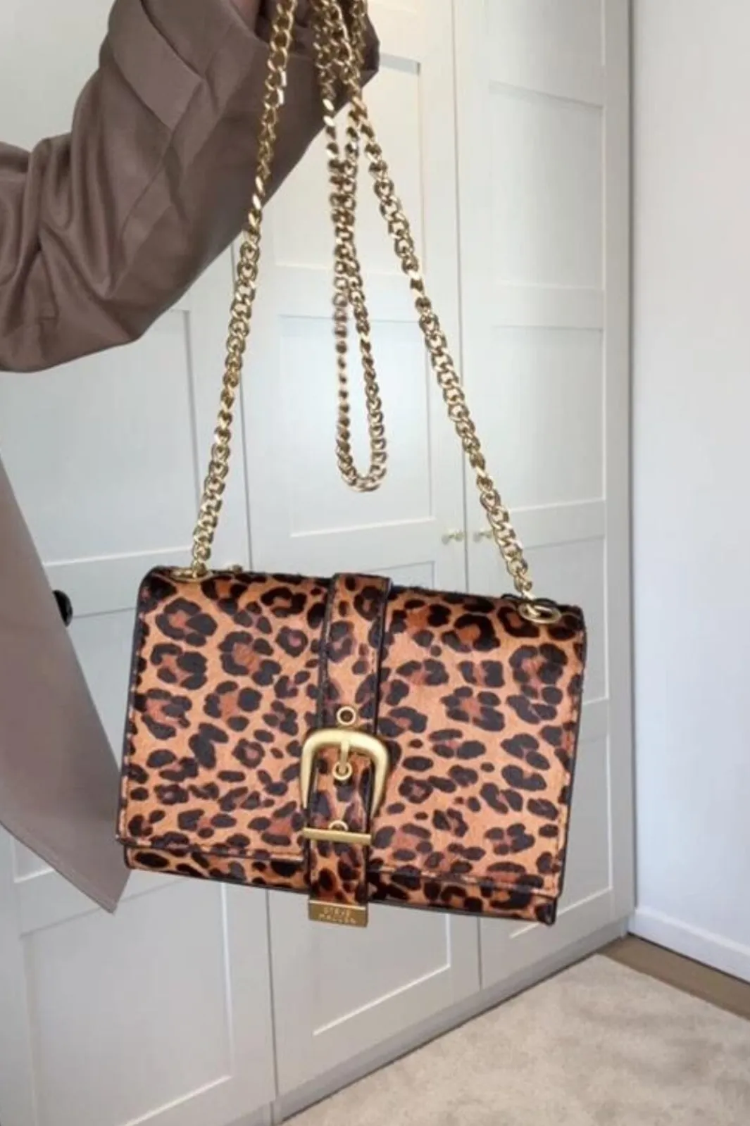 Sale Steve Madden Bzeta SM13001710 LEOPARD LEATHER LEO