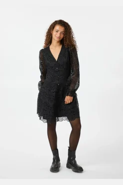 Neo Noir Cabana Embroidery Dress 162199 Black