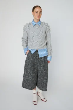 Best Stella Nova Cable Knit With Bobblestw54-3294 912 Light Grey Mélange