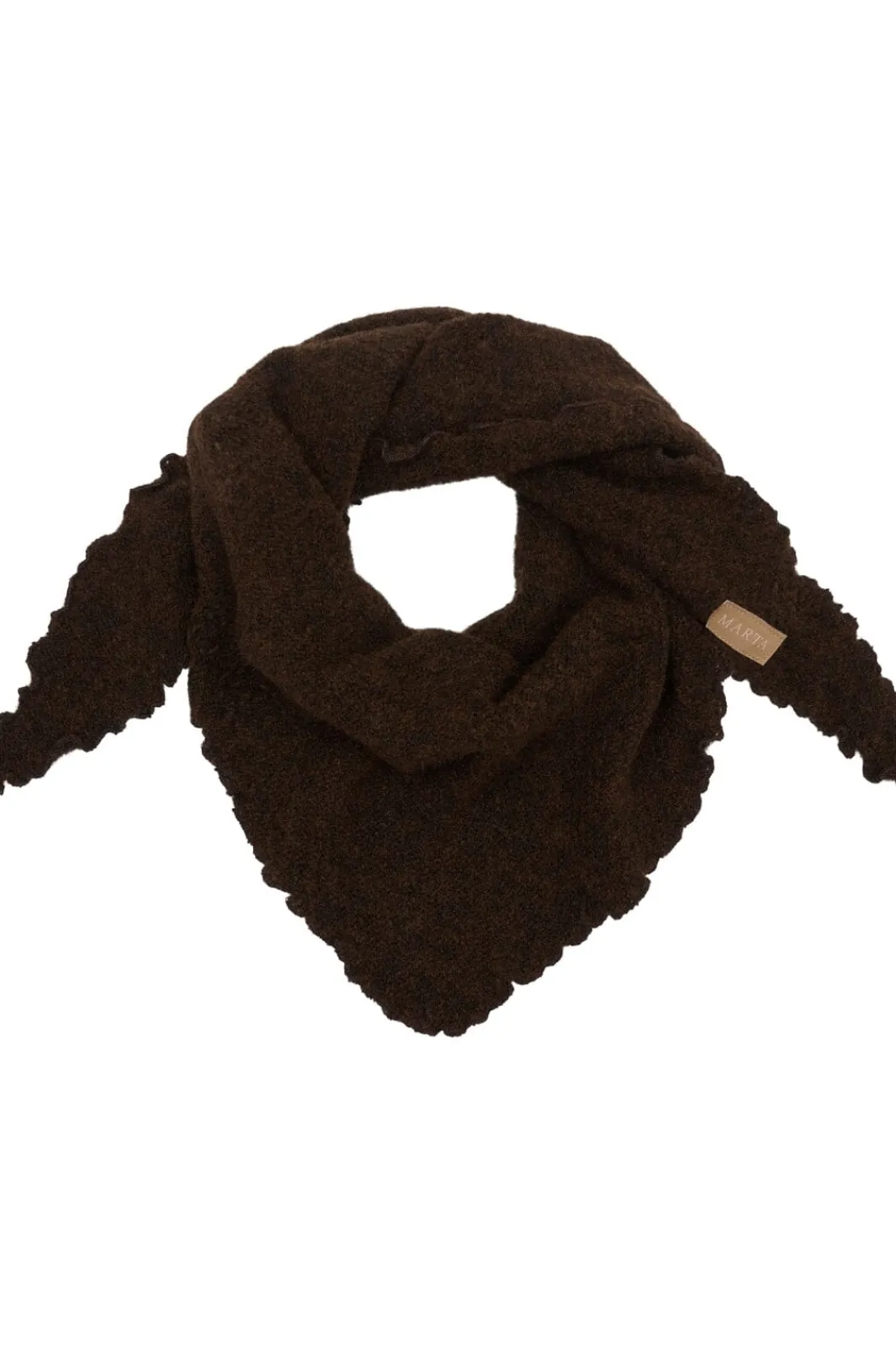 Hot Marta Du Chateau Cagnete Scarf 172-1100 Brown