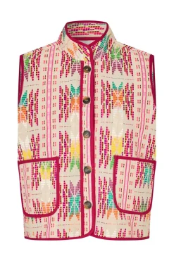 Best Lollys Laundry Cairoll Quilted Vest26155-1040 51 Pink