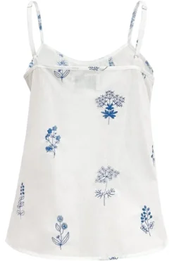 Clearance Liberte Camilla Strap Top 22214 White Blue Flower