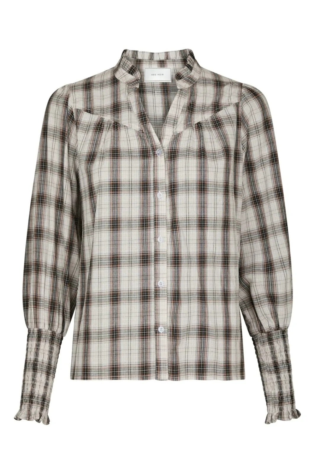 Online Neo Noir Camisa Big Check Blouse 166886 121