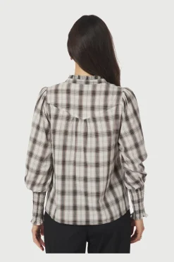 Online Neo Noir Camisa Big Check Blouse 166886 121