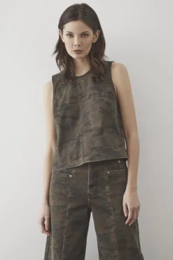 New Co´Couture Camoucc Denim Top 35908 77