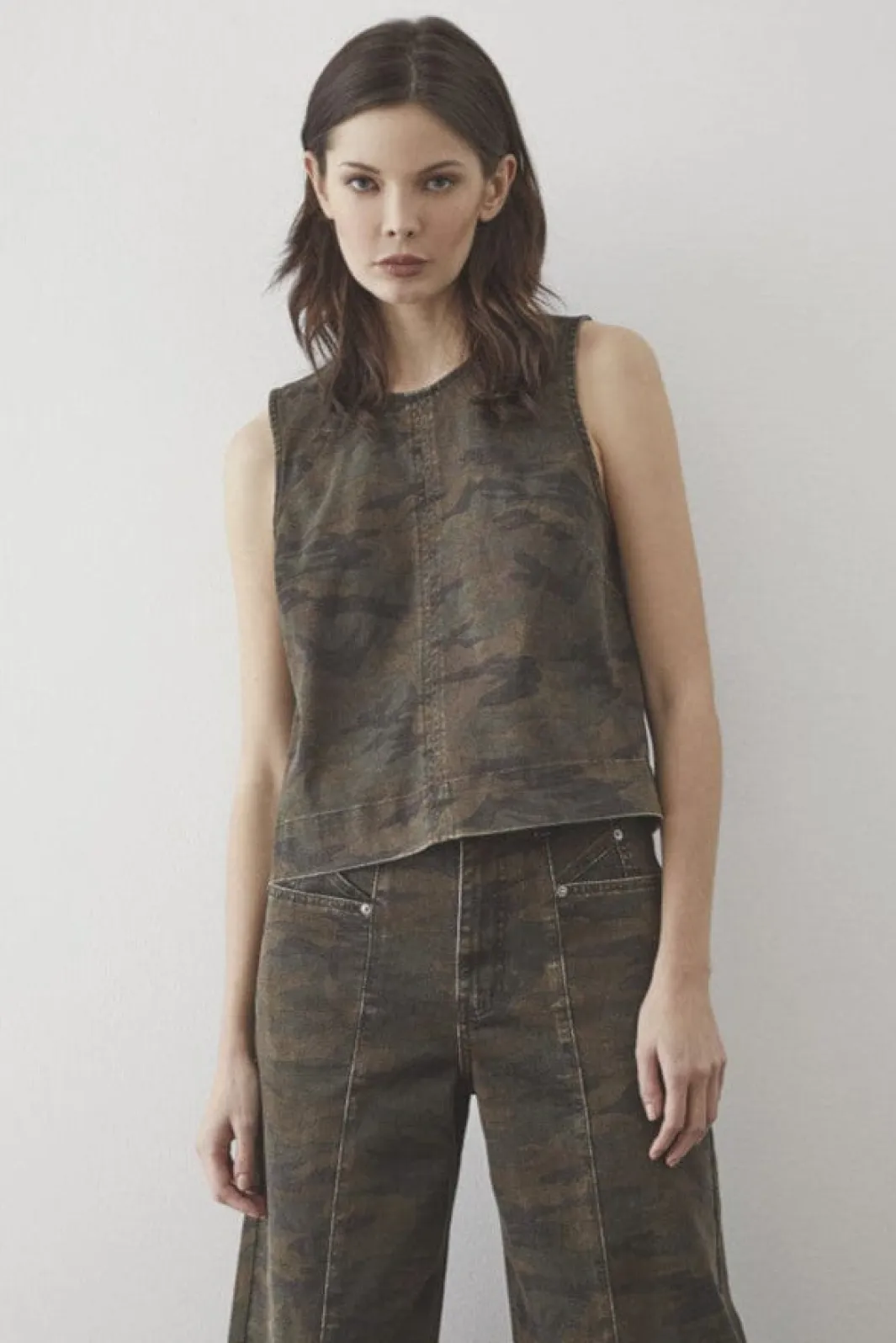 New Co´Couture Camoucc Denim Top 35908 77