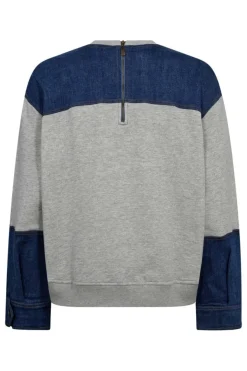 New Co´Couture Candizcc Denim Mix Sweat 37044 57