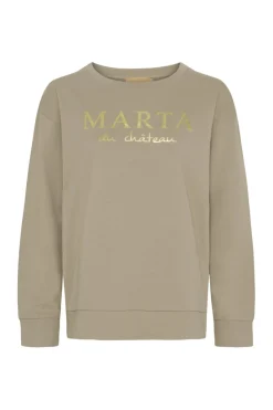 Outlet Marta Du Chateau Cannemette Sweat J-639 Sand