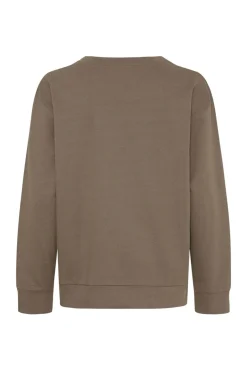 Outlet Marta Du Chateau Cannemette Sweat J-639 Fango