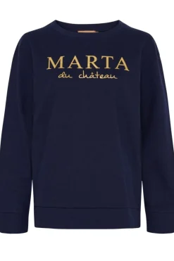 New Marta Du Chateau Cannemette Sweat J-639 Navy