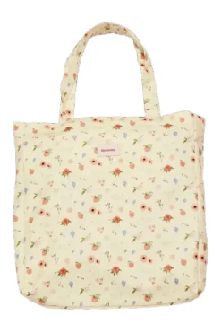 New Maanesten Canvas Totebag Roses And Shells 4061