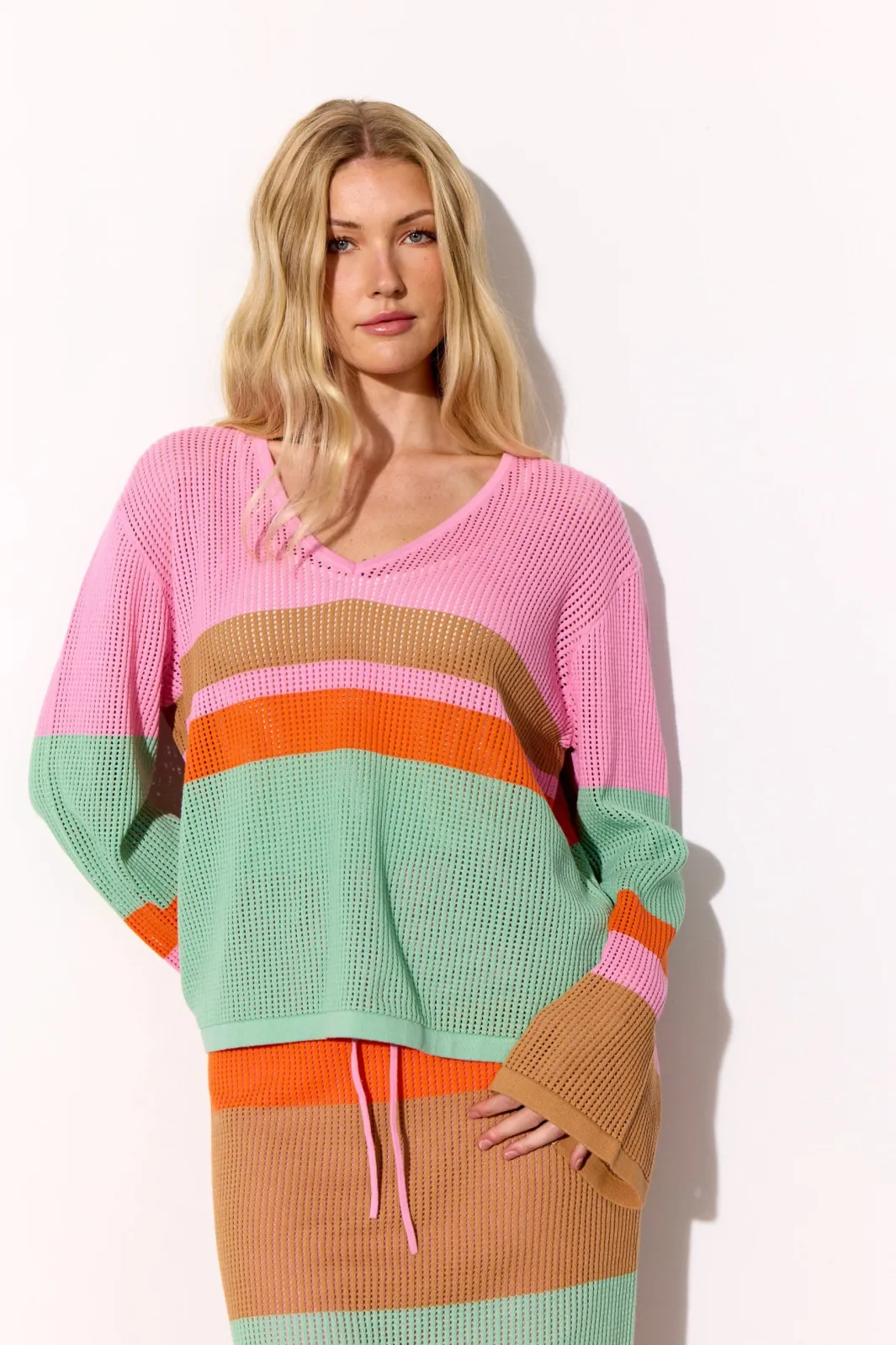 Sale Hunkøn Capri Blouse 26044 Icecream