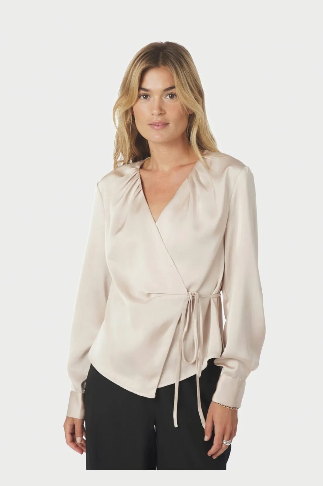 Online Neo Noir Caprina Heavy Sateen Blouse 166961 720