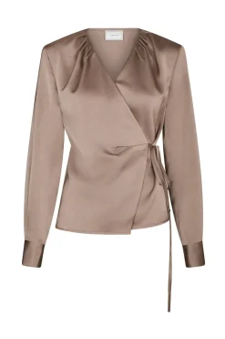 Online Neo Noir Caprina Heavy Sateen Blouse 166961 811