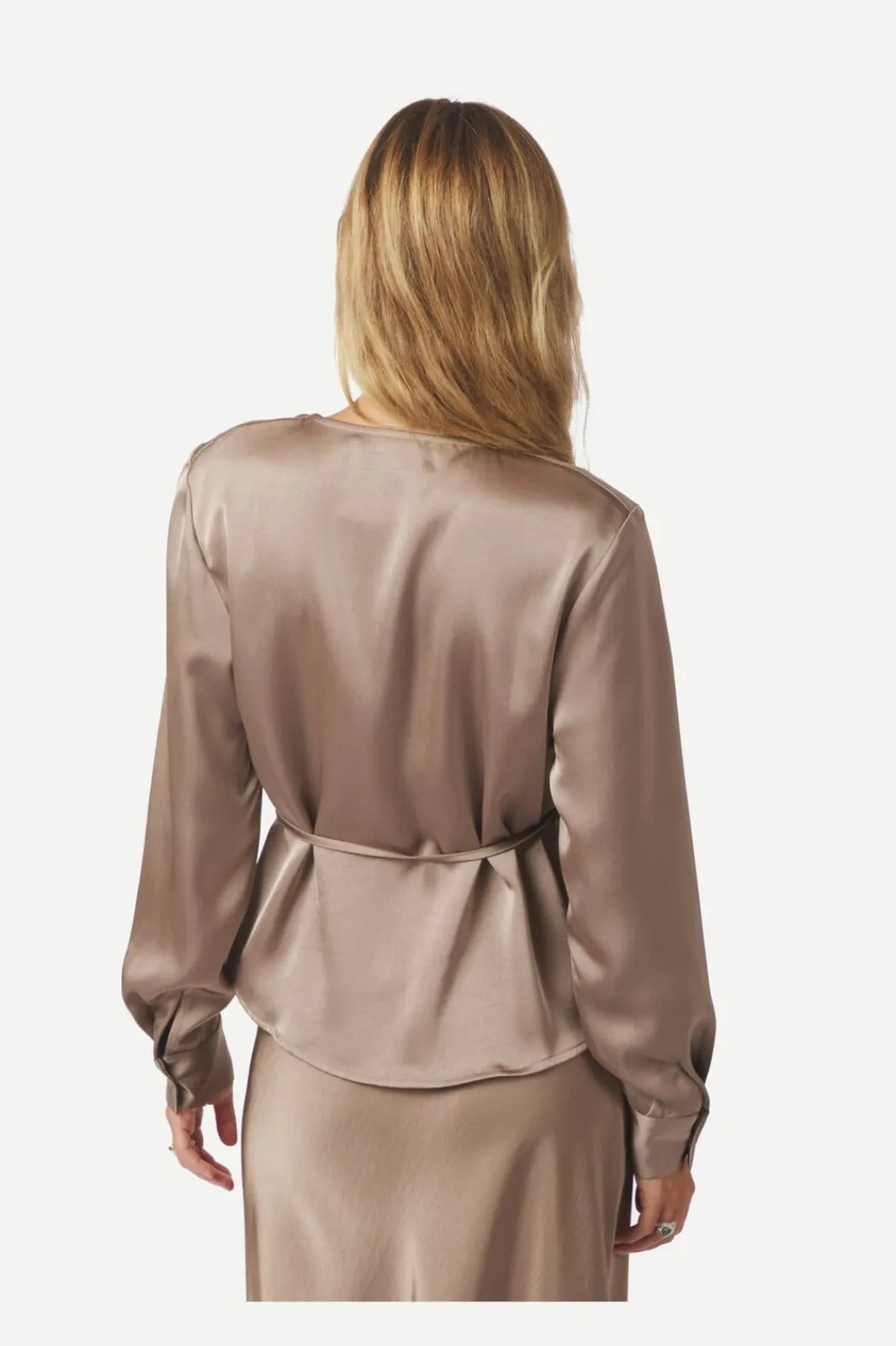 Online Neo Noir Caprina Heavy Sateen Blouse 166961 811