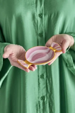 Sale Bloomingville Caramella Serveringsfad, Rosa, Stentøj 82062872 Rose