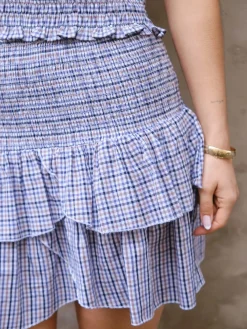 Online Neo Noir Carin Double Check Skirt 165124 140