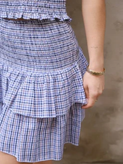 Online Neo Noir Carin Double Check Skirt 165124 140