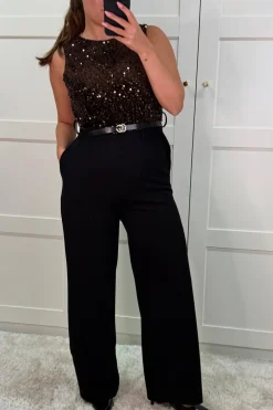 New A-bee Carina Jumpsuit Dark Maroon