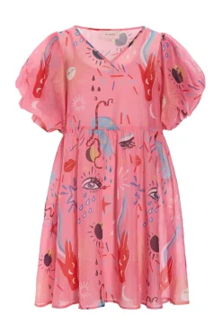 Clearance Hunkøn Carly Dress 25960 Graffiti Art Print