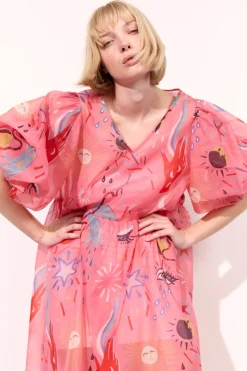 Clearance Hunkøn Carly Dress 25960 Graffiti Art Print