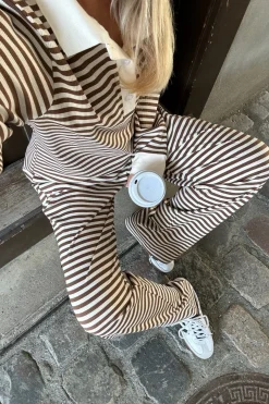 Discount BYIC Carlyic Polo browns Brown Stripes