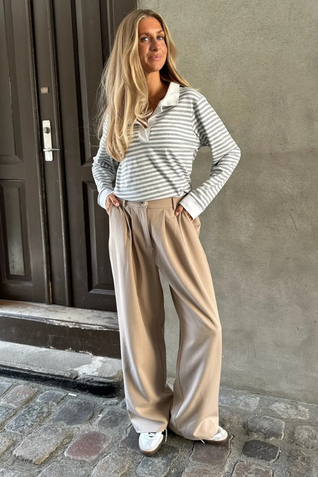 Sale BYIC Carlyic Polo greys Grey Stripes