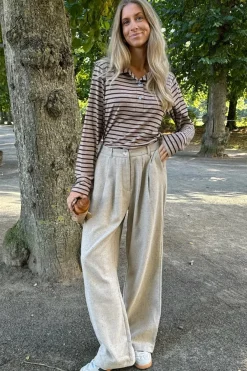 Online BYIC Carlyic Polo A23757 Bbs Beige Brown Stripes
