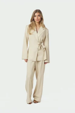 Neo Noir Carmia Melange Tie Blazer 168227 976
