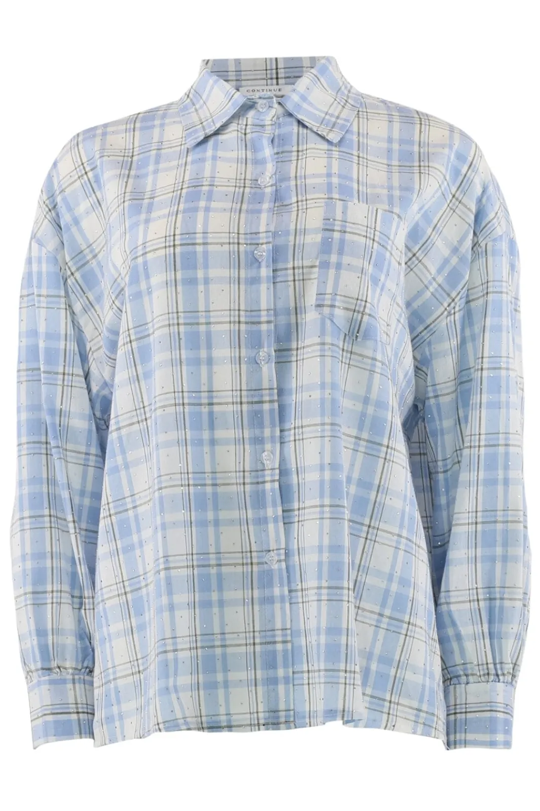 Discount Continue Caro 14920 Blue Check