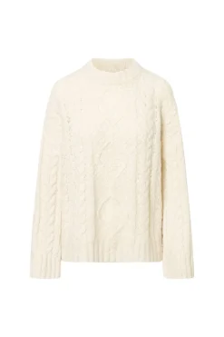 Discount Twist & Tango Carole Cable-Knit Sweater 910403 Off White