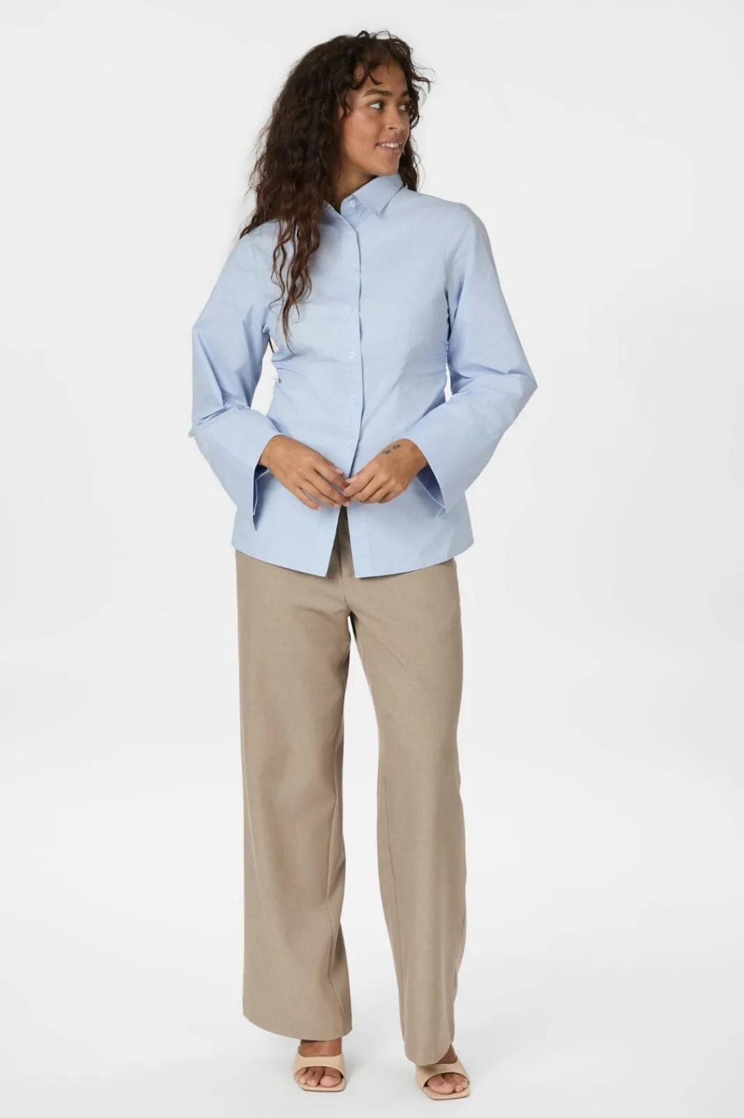 Best Neo Noir Caroli Poplin Shirt 165894 145