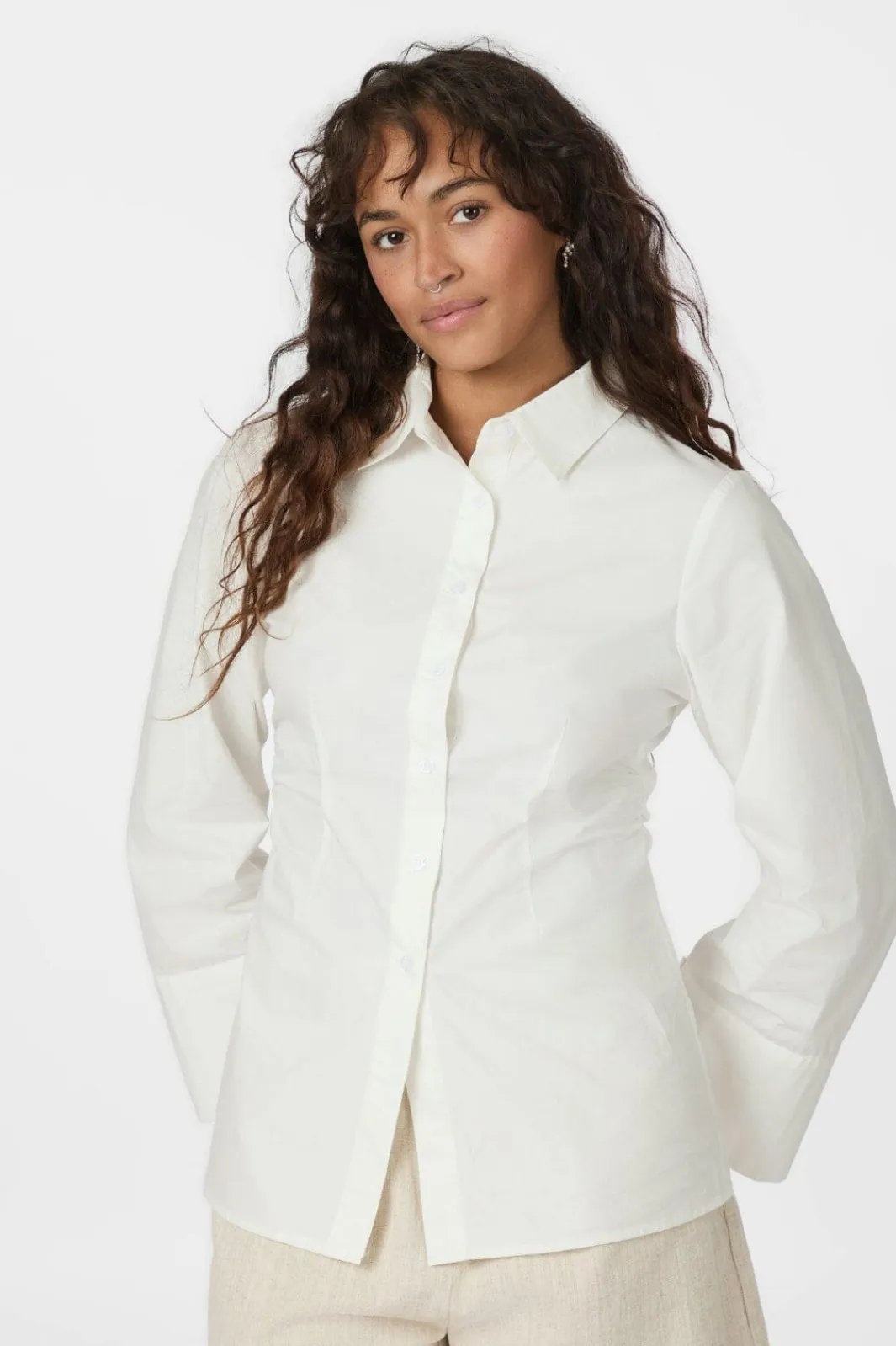Clearance Neo Noir Caroli Poplin Shirt 165894 120