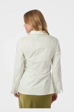 Best Neo Noir Caroli Stripe Shirt 166107 723