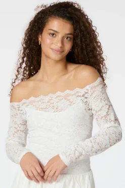Online Neo Noir Casadi Lace Flower Blouse 162631 120