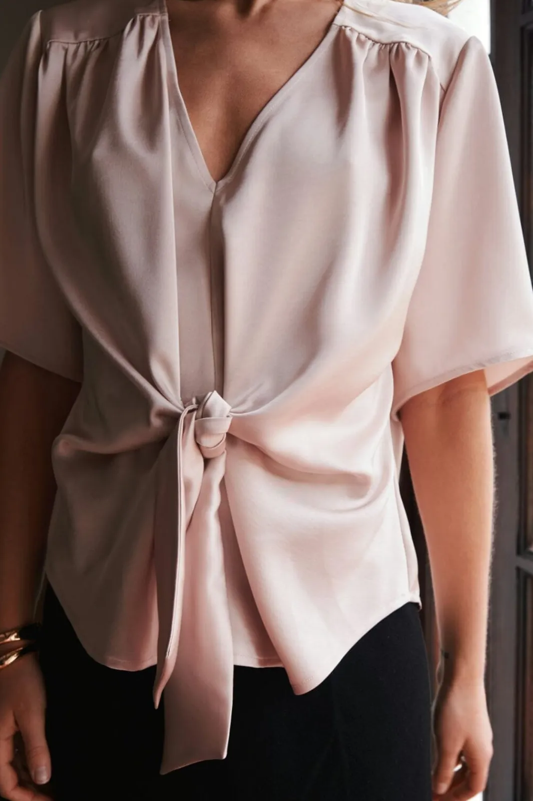 Sale Neo Noir Casadia Heavy Sateen Blouse 165695 720