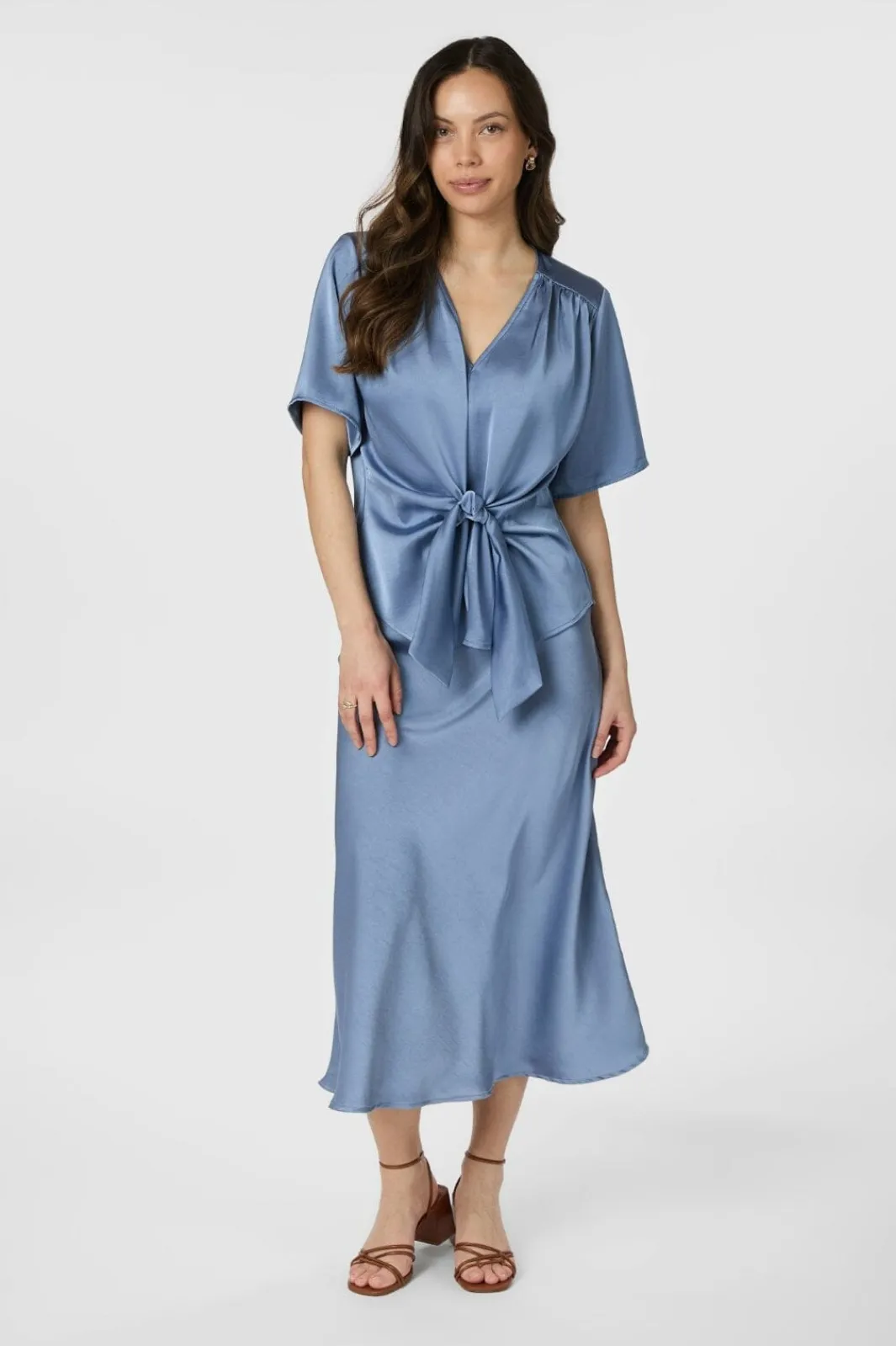 New Neo Noir Casadia Heavy Sateen Blouse 165695 407