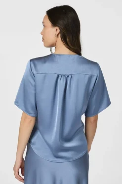 New Neo Noir Casadia Heavy Sateen Blouse 165695 407
