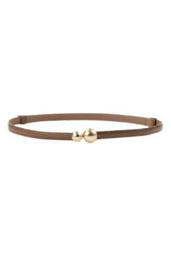 Discount Plissé Copenhagen Cassila Belt 70-820-646 Light Brown