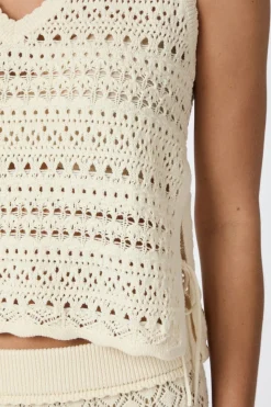Sale Neo Noir Catana Crochet Knit Top 165990 122